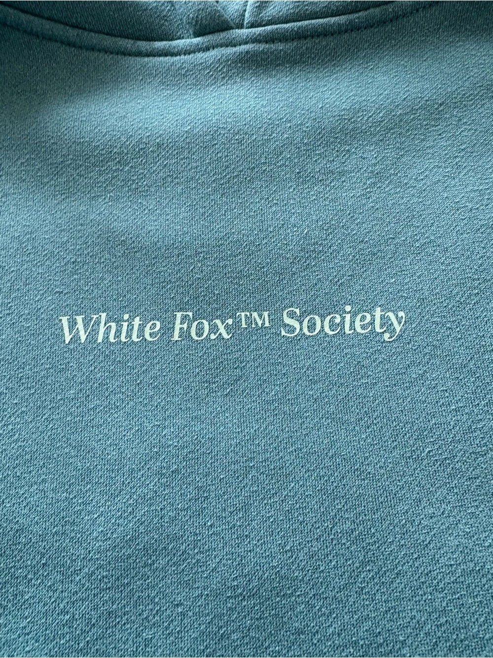 White Fox Hoodie, Size M/L - Picture 3 of 5